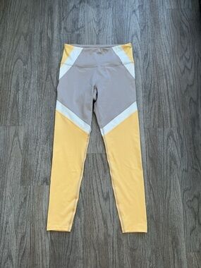 Women’s' Colorblock Leggings - Yellow & Gray